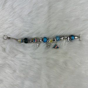 Willabee and Ward Monthly Charm Bracelet August Beach Summer Shells Multicolor